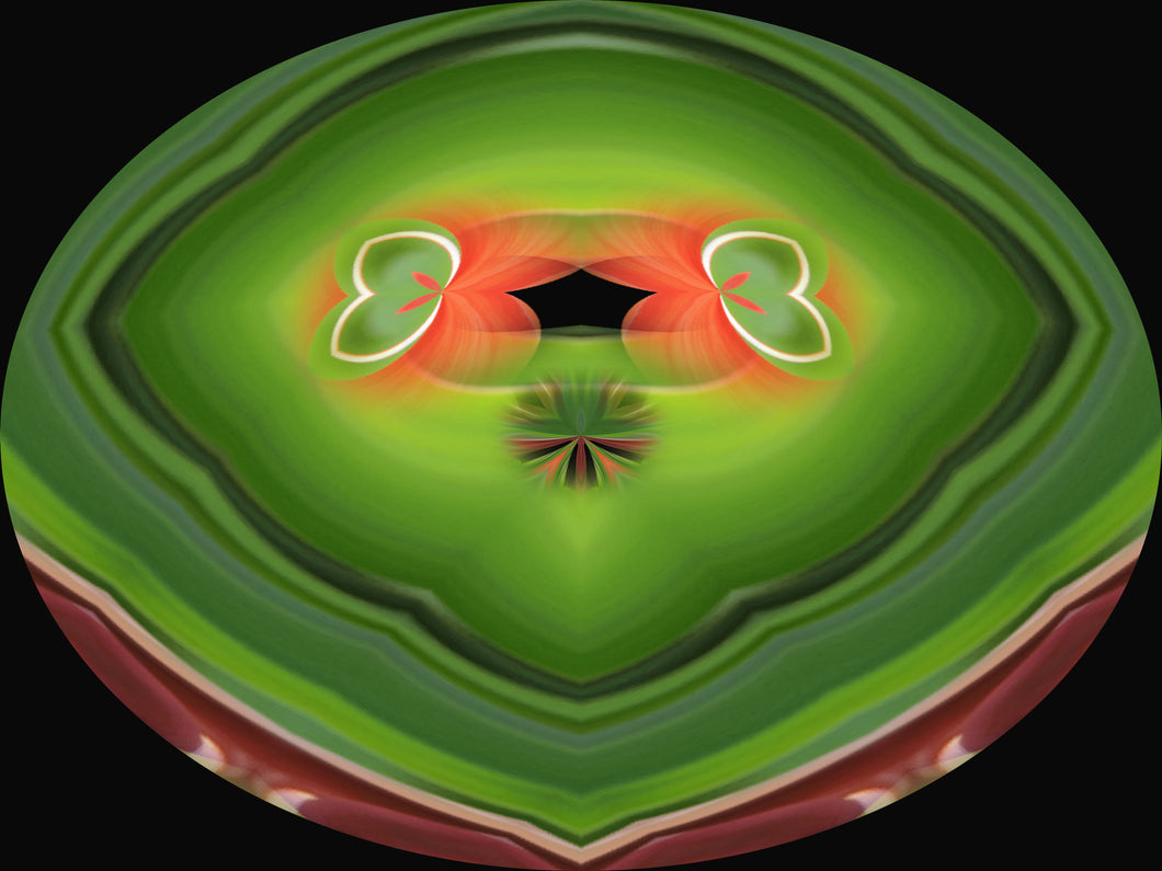 CZ Card - Green Silk - Protective Cocoon by Cuzco Artist Channeller ( Teresa Rubiolo) 2023