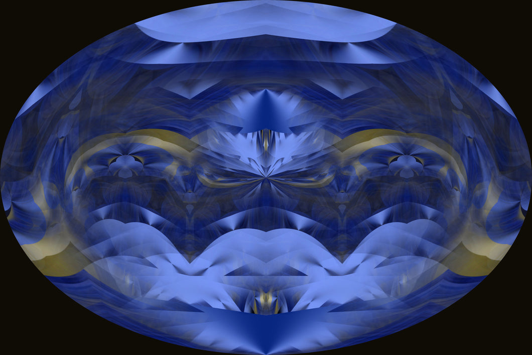 CZ Card -  Blue Ray Protective Powers   - Mystical Flow - by Cuzco Artist Channeller ( Teresa Rubiolo)